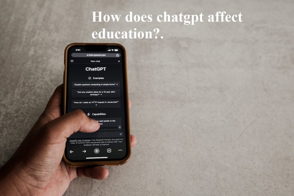 chatgpt affect education.